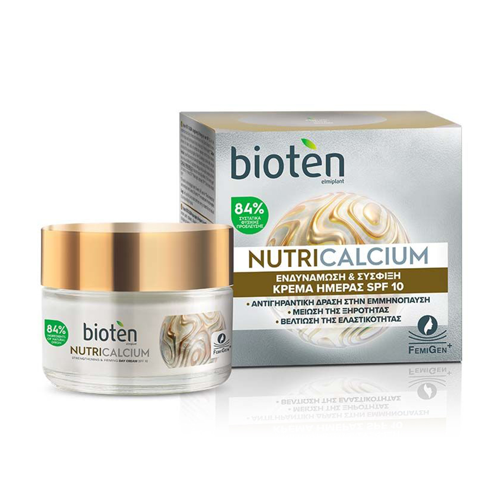 Зміцнювальний денний крем для обличчя Bioten Nutri Calcium Strengthening &amp; Firming Day Cream SPF 10, 50 мл