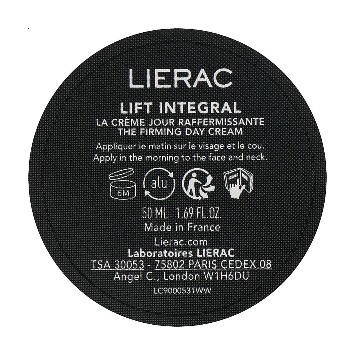 Зміцнювальний денний крем для обличчя Lierac Lift Integral The Firming Day Cream Refill, 50 мл (змінний блок)