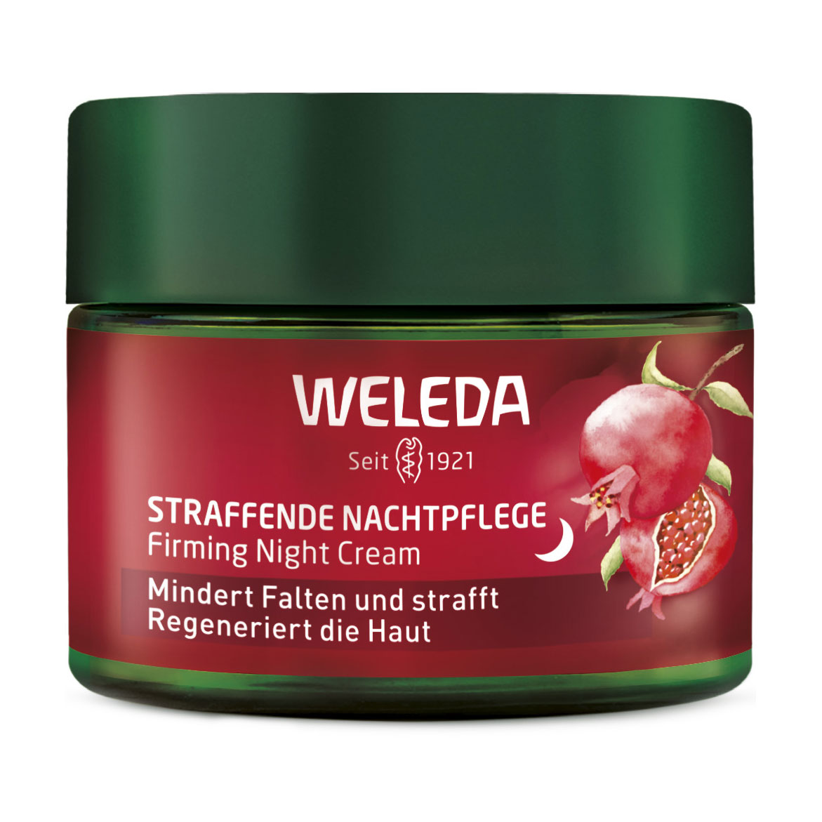 Зміцнювальний нічний крем для обличчя Weleda Firming Night Cream з гранатом і пептидами маки перуанської, 40 мл
